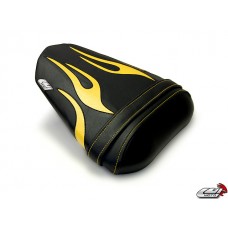 LUIMOTO (Flame Edition) Passenger Seat Cover for the YAMAHA YZF-R6 (08-16)